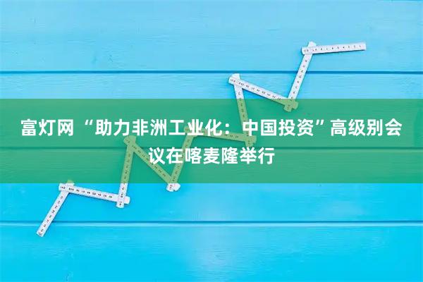富灯网 “助力非洲工业化：中国投资”高级别会议在喀麦隆举行